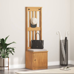 Árvore de hall sandnes 45x40x159,5 cm madeira maciça de pinho