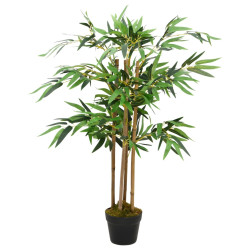 Planta de bambu artificial twiggy com vaso 90 cm