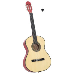 Guitarra clássica para iniciantes 4/4 39" madeira de tilia