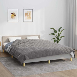 Manta pesada 13 kg 200x225 cm tecido cinza