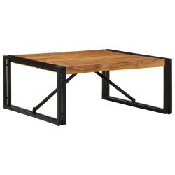 Mesa de centro 80x80x35 cm madeira de acácia maciça
