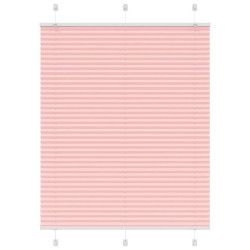 Rosa plissada cega 110x150 cm largura tecido 109,4cm poliéster