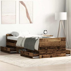 Estrutura de cama sem colchão 90x190cm derivados de madeira
