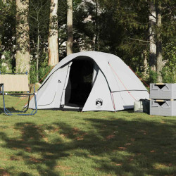 Tenda de campismo cabana p/ 4 pessoas opaca impermeável branco