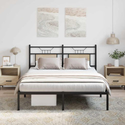Estrutura cama s/ colchão derivados de madeira carvalho sonoma