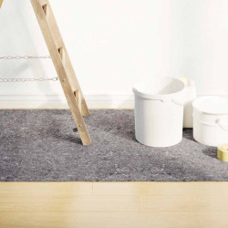 Tapete p/ pintor em velo antiderrapante 10 m 180g/m² cinzento