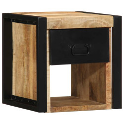 Mesa de cabeceira 40x35x40 cm madeira maciça manga áspera