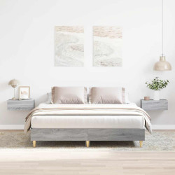 Estrutura de cama sem colchão 150x200 cm sonoma cinzento