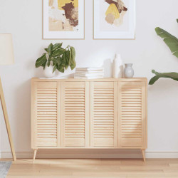 Portas de armário 4 pcs com design de persiana pinho maciço