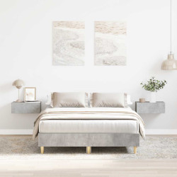 Estrutura de cama sem colchão 120x200 cm cinza cimento