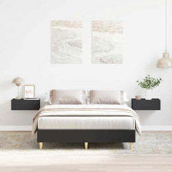Estrutura de cama sem colchão 135x190 cm preto