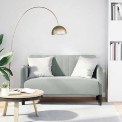 Sofá-luvas 109 cm veludo cinzento-claro