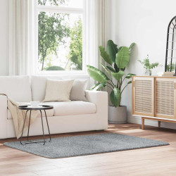 Tapete shaggy de pelo alto navarra 120x170 cm cinzento-claro