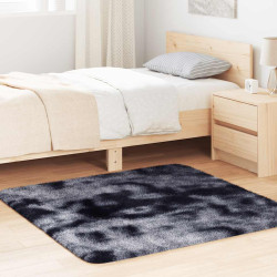 Tapete shaggy de pelo alto navarra 120x120 cm cinzento-escuro