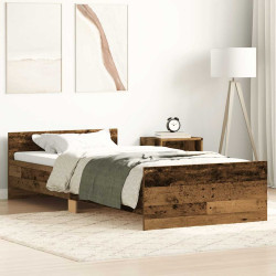 Estrutura de cama sem colchão 90x190cm derivados de madeira