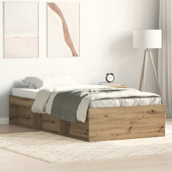 Estrutura de cama sem colchão 90x200cm derivados de madeira