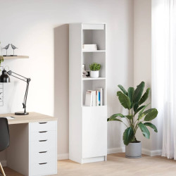 Aparador alto 37,5x35x180 cm derivados de madeira branco