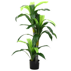 Árvore dracaena artificial 36 folhas 120 cm verde