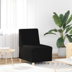 Poltrona sem braços 55 cm tecido preto