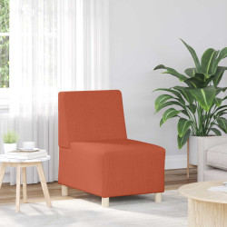 Unidade de sofá modular sem braços laranja 55 x 74 x 82 cm