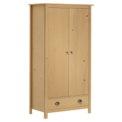 Roupeiro 2 portas hill 89x50x170 cm pinho maciço