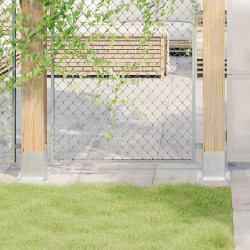 Bases de poste quadradas 12 pcs prata 101x101mm aço galvanizado