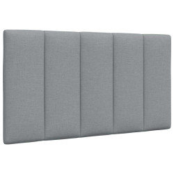 Almofadão de cabeceira hanko 90 cm tecido cinzento-claro