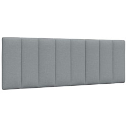 Almofadão de cabeceira hanko 120 cm tecido cinzento-claro