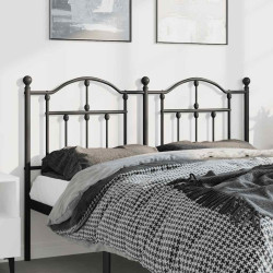 Cabeceira de substituição 135 cm metal preto