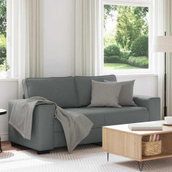 Sofá de 2 lugares em tecido 180x77x82 cm cinzento-escuro