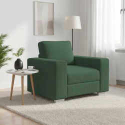 Poltrona 100x77x82 cm tecido corduroy verde escuro