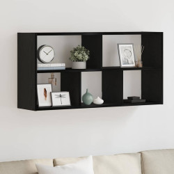 Prateleira de parede 100x25x50 cm deriv. madeira carvalho preto