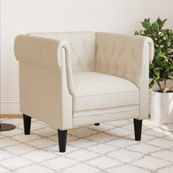 Poltrona chesterfield linho