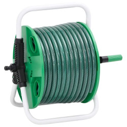Enrolador de pé c/ conj. de encaixe de mangueira 0,75" 20 m PVC