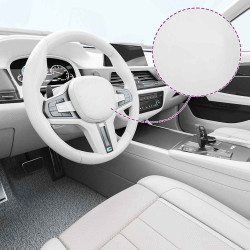 Películas para carro 2 pcs 100x150 cm + 50x150 cm branco 4d