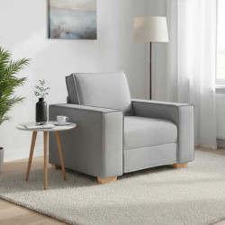 Sofá-cadeira cinza nuvem 100x78x84 cm tecido