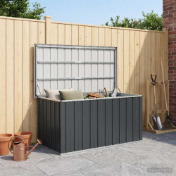 Caixa de arrumação para jardim 129x67x65 cm antracite