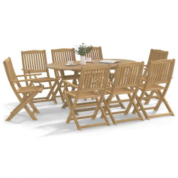 Cadeiras de jardim dobráveis 8 pcs 54x61x88 cm acácia maciça