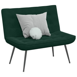 Banco 110x74x84 cm veludo verde-escuro