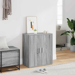 Sapateira 60x35x70 cm derivados de madeira sonoma cinza