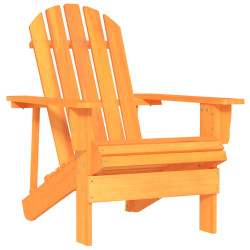 Cadeira adirondack para jardim abeto maciço laranja