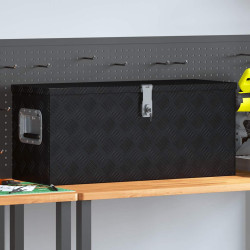 Caixa de alumínio 80x30x35 cm preto