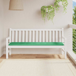 Almofadão p/ banco de jardim 180x50x3 cm tecido oxford verde