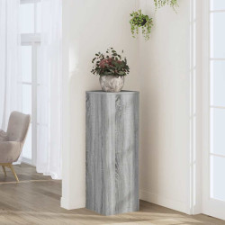 Suporte p/ plantas 33x33x100 cm derivados madeira cinza sonoma