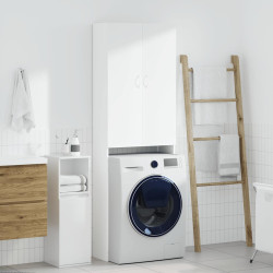Armário máquina de lavar roupa 64x25,5x190 cm branco
