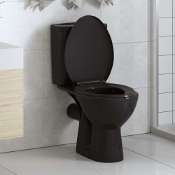 Tampo de sanita fecho suave com design remoção rápida preto