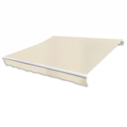 Toldo dobrável motorizado 600 cm creme