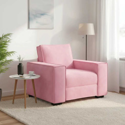 Poltrona 100x78x84 cm veludo rosa
