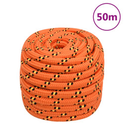 Corda de barco 20 mm 50 m polipropileno laranja