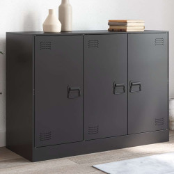Aparador 99x39x73 cm aço preto